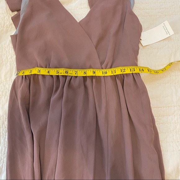 Tobi Maxi Dress Ruffle Back High split NWT - Picture 12 of 12